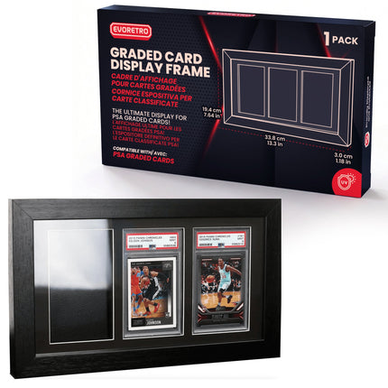 Premium PSA Graded Wooden Frame Display with UV Glass