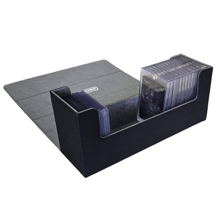 EVORETRO Lightweight Magnetic Card Holder - 180+ Toploaders or 500+ Trading Cards | Black/Grey