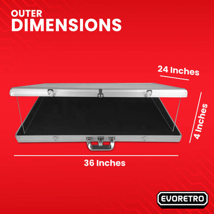 EVORETRO Aluminum Acrylic Clear Top Display Vendor Trade Show showcase