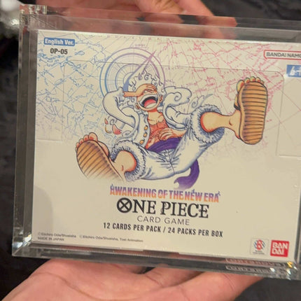 Acrylic Case Display for Bandai One Piece OPP 4-6 TCG Booster Box English Pack of 1