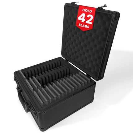 3 Row with Individual Slot Fit for 42 Graded Cards - Black