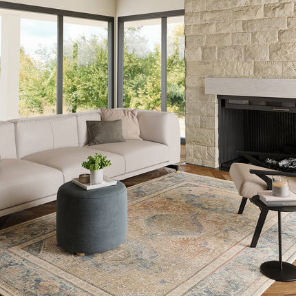 Elera Blue Red Beige Rug