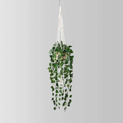 Elrey Faux Potted Macrame Hanging Plant (4.7 Feet)