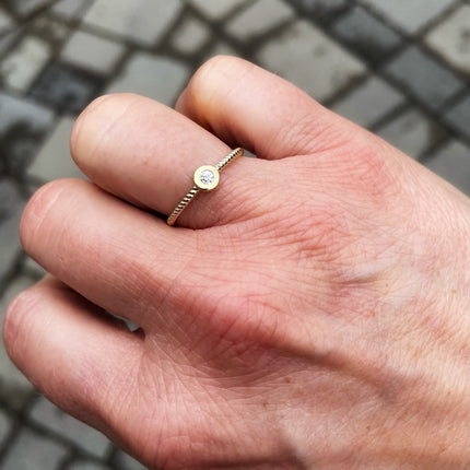 10K Solid Gold Emily Ring