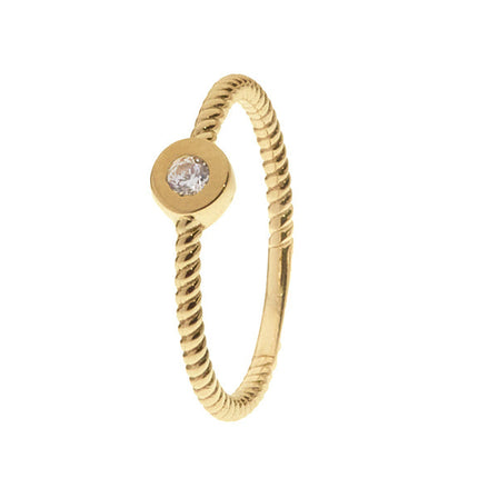 10K Solid Gold Emily Ring