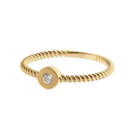 10K Solid Gold Emily Ring