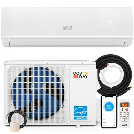 Energy Star Certified 18000 BTU 25 SEER2 208-230V Ductless Mini Split Air Conditioner and Heater WiFi Enabled