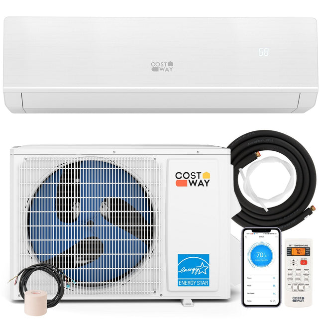 Energy Star Certified 18000 BTU 25 SEER2 208-230V Ductless Mini Split Air Conditioner and Heater WiFi Enabled