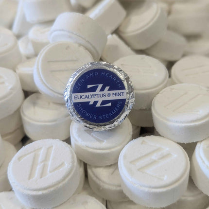 Zen & Hearth Eucalyptus Mint Shower Steamers for Congestion Relief & Relaxation | Aromatherapy Shower Bombs Natural Spa Gift