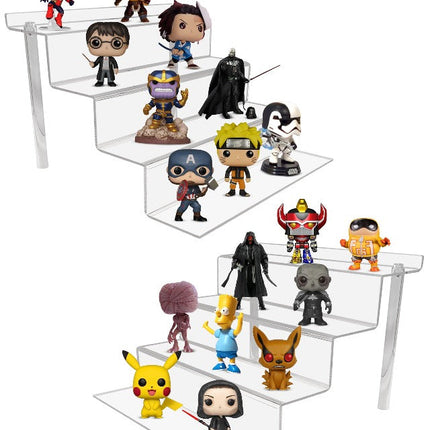 EVORETRO 4-Step Acrylic Display Stand for Action Figures | Riser RS6 Inch