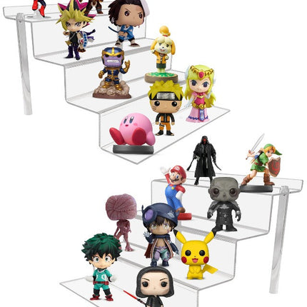 EVORETRO 4-Step Acrylic Display Stand for Action Figures | Riser RS6 Inch
