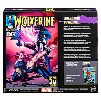 Marvel Legends Series Wolverine and Psylocke (Sub-Par Packaging)