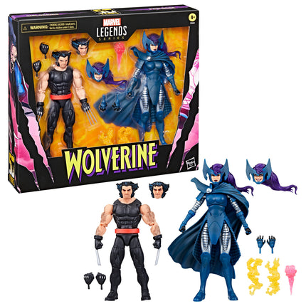 Marvel Legends Series Wolverine and Psylocke (Sub-Par Packaging)