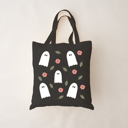 Sac réutilisable noir - Fantômes