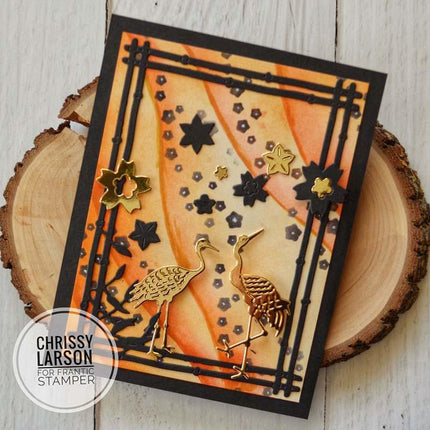 Frantic Stamper - 6"x6" Stencil - Asian Elements