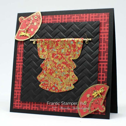 Frantic Stamper - 6"x6" Stencil - Asian Elements