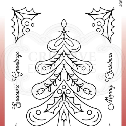 Nordic Tree 4 in x 6 in Stamp