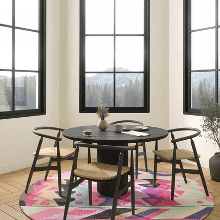 Fafela Pink Purple Multicolor Rug