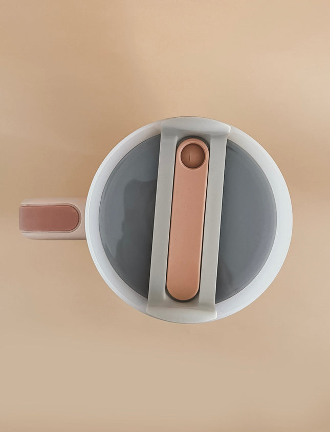 Gobelet isotherme 40oz - rose pâle Fleurs d'hiver