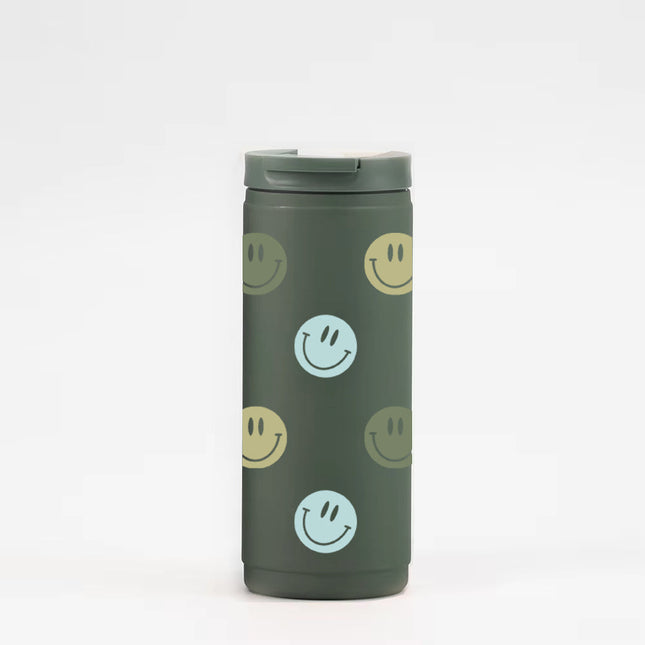 Gobelet isotherme 16oz - vert Smiley sauge