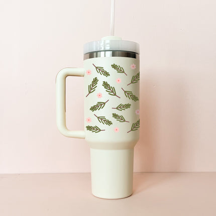 Gobelet isotherme 40oz - blanc crème Sapinage