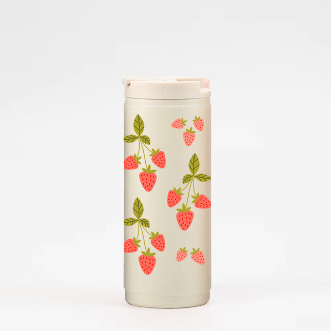 Gobelet isotherme 16oz - crème fraises du Québec