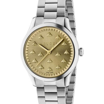 GUCCI G-Timeless Gold Laquered Multi-Bee Watch YA1265035
