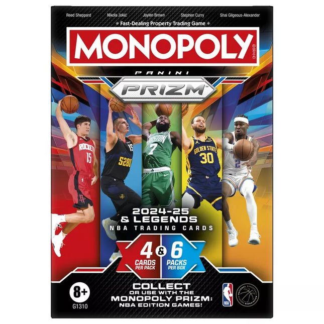 Monopoly Prizm: 2024-25 & Legends NBA Trading Cards Booster Box Booster Pack