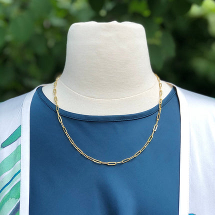 Gold Paperclip Chain