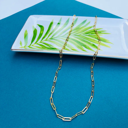 Gold Paperclip Chain