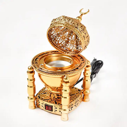 Electric Oud and Bakhoor Burner – Castle Pattern
