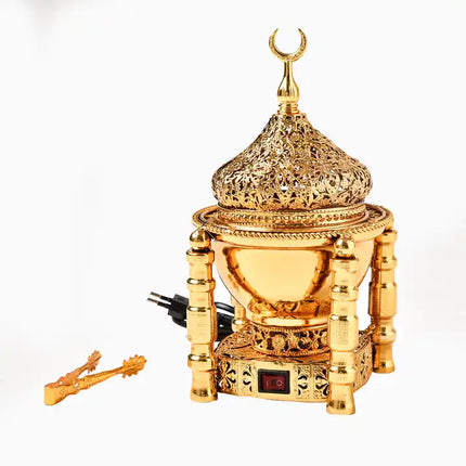 Electric Oud and Bakhoor Burner – Castle Pattern