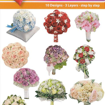 Easy 3-D - Bridal Bouquet (10 different designs)
