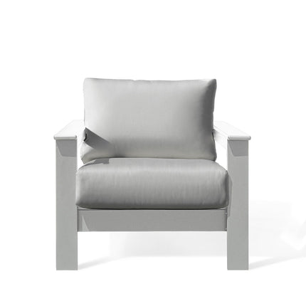 Hickory Polymer Outdoor Club Chair with Sunbrella® Cushions