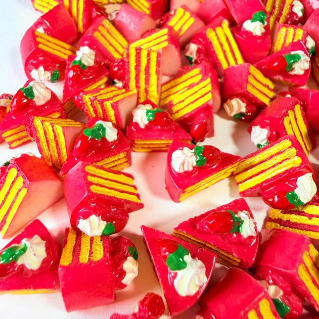 Strawberry Cake Charms for DIY Crafts