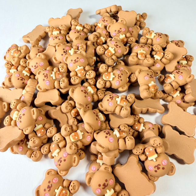 Milk Tea Bear Charms for DIY Crafts