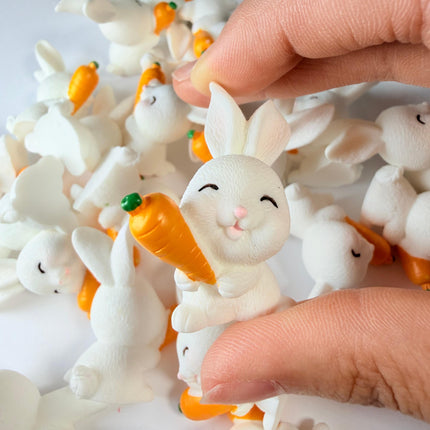 3D Bunny and Carrot Charms for DIY Crafts