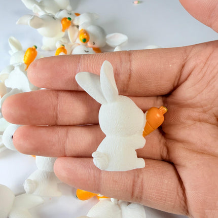 3D Bunny and Carrot Charms for DIY Crafts