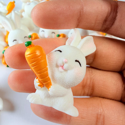3D Bunny and Carrot Charms for DIY Crafts