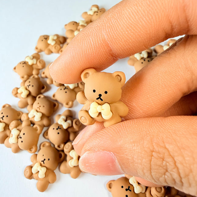 Bowknot Bear Charms for DIY Crafts