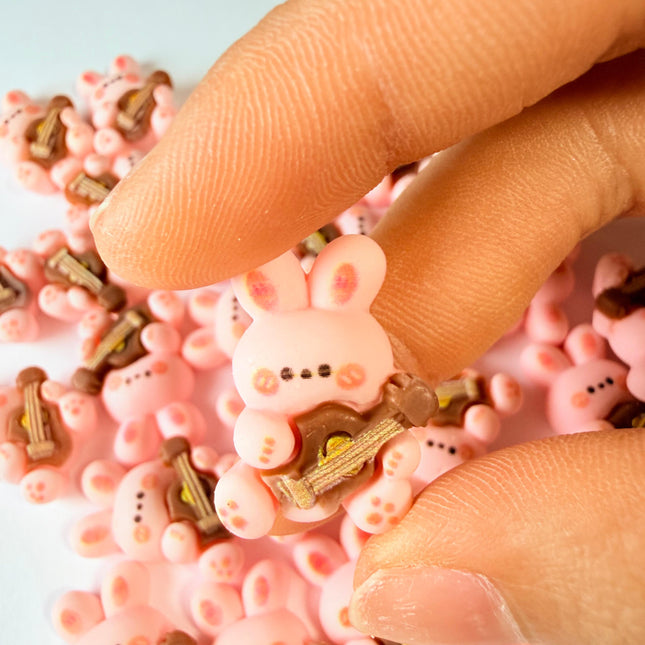 Guitar Bunny Charms for DIY Crafts