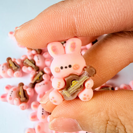 Guitar Bunny Charms for DIY Crafts