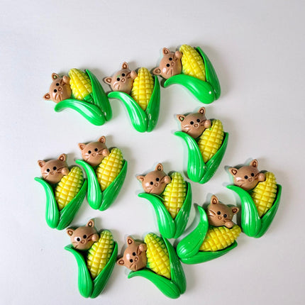 Corn Cat Charms for DIY Crafts