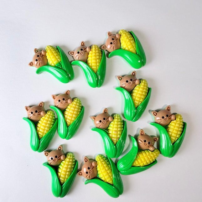 Corn Cat Charms for DIY Crafts