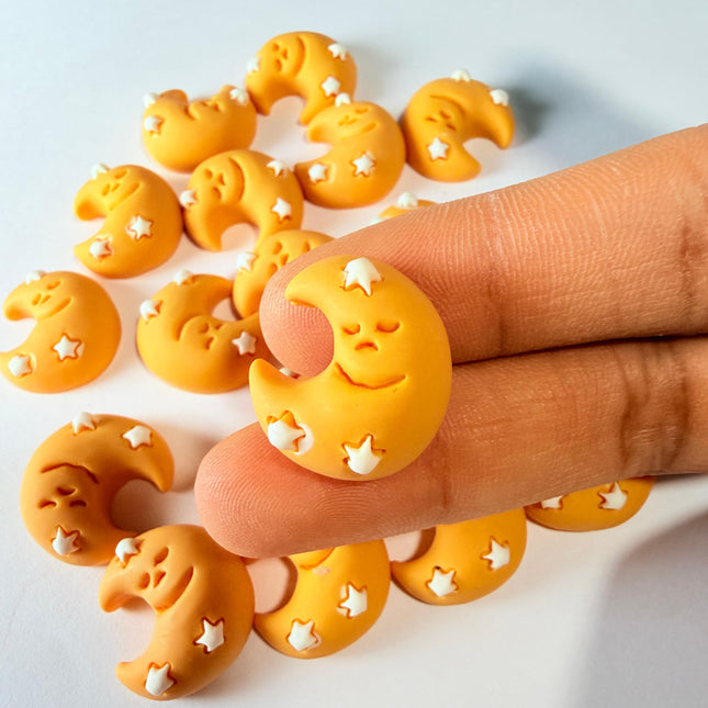 Sleeping Moon Charms for DIY Crafts