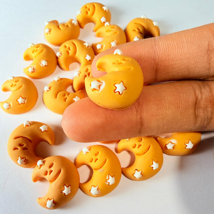 Sleeping Moon Charms for DIY Crafts