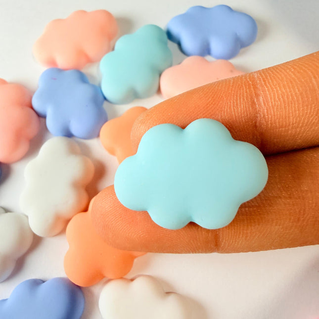 Flat Cloud Charms for DIY Crafts
