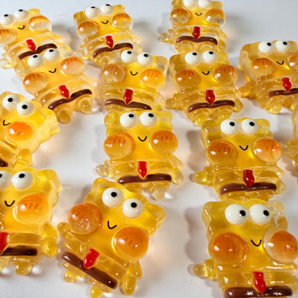 Transparent Sponge Figure Charms for DIY Crafts