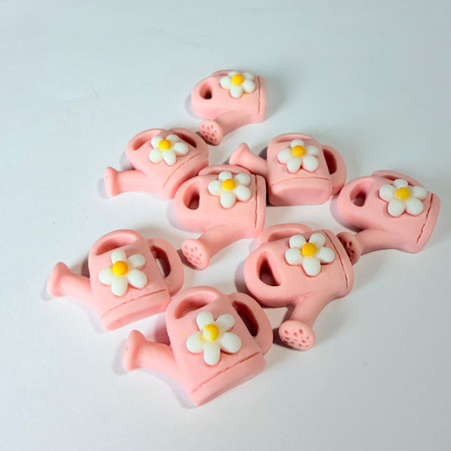 Pink Watering Can Charms for DIY Crafts