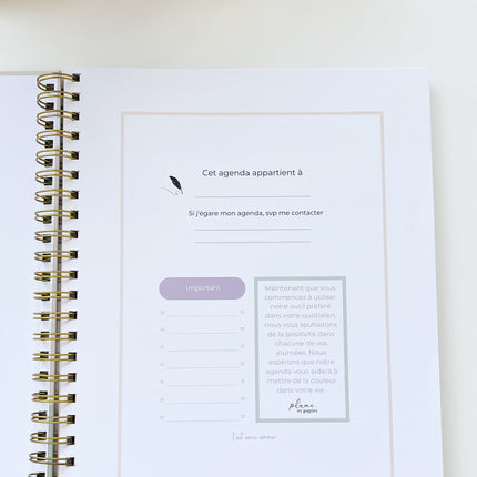 Agenda perpétuel smiley (non-daté)